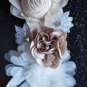 David's Bridal flower sash